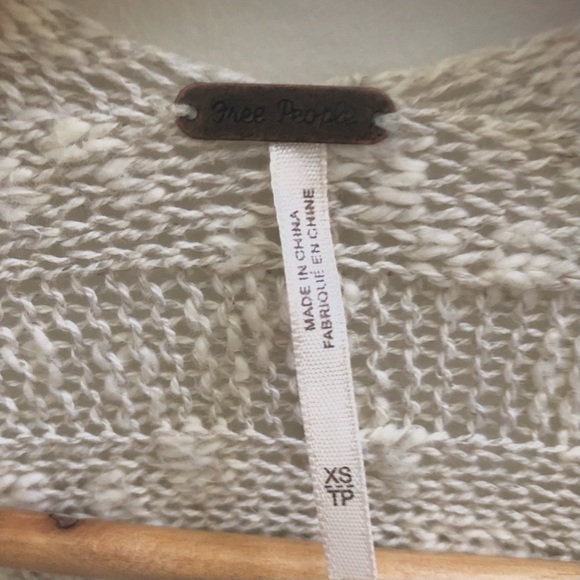 Free People Maxi Cardigan Sweater Oatmeal Free Spirit XS - Picture 11 of 11